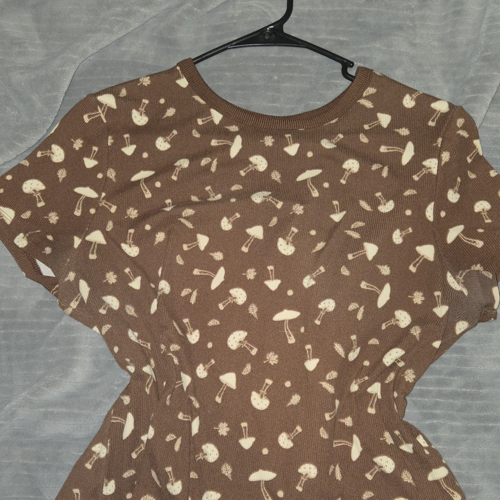 No Boundaries Brown Patterned Top